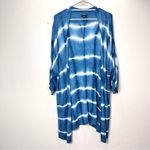 Torrid Blue Tie Dye Dolman Sleeve Open Cardigan Sweater Size 2X Photo 3