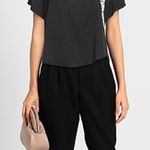 Heroine Sport Tie Dye Short Sleeve Top Black Size XL Photo 0