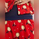 Aerie Red Holiday Lights Smiley® Flannel Skater Pants & Scrunchie Set - size XL Photo 15