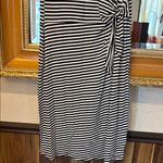 Cable & Gauge  Black & White Striped Midi Dress - Size S Photo 2