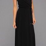 Calvin Klein Long Black Keyhole Maxi Dress XS Photo 0