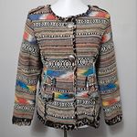 Berek Multicolpred Southwestern Jacquard Tapestry Blazer Size Medium Photo 0