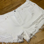 We The Free  White Distressed Jean Shorts 32 Photo 0
