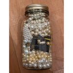 Mystery Jewelry Jar Large Jar Classic Pearls Victorian Castlecore 30 Pieces White Photo 1