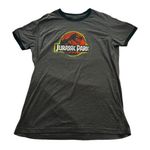 jurassic park grey short sleeve tee shirt Gray Size M Photo 0
