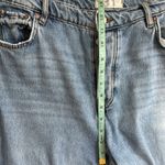 Free People We The Free High Waist Slit Hem Straight Jeans Vintage Light 31 Photo 12