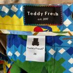 Teddy Fresh  Two Tone Khaki Pants With Colorful Inside Lining Size 28 Photo 4