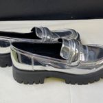 Nine West  Women's Silver Chunky Heel Shoes/Loafers Size 7.5 SKU 5986 Photo 0