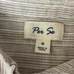 Per Se Linen Striped Tunic Blouse Nautical Preppy Coastal Sailorcore Casual M Photo 6
