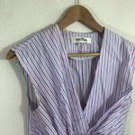 Diane Von Furstenberg Diane von Furstenburg striped sleeveless knot blouse Photo 3