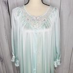 Vanity Fair  Women's Sz S Button Front Nightgown Sleepwear Gown Light Blue NWT Photo 6