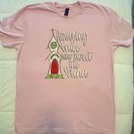 Fruit of the Loom Pink “Amazing Grace How Sweet The Sound” T-Shirt. Size M Photo 0