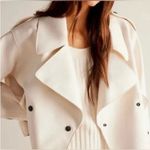 Free People We The Free Alexis vegan leather jacket in ivory. Photo 2