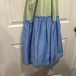 Altar'd State Light Blue & Green Color Maxi Dress Photo 13