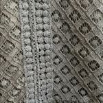 Banana Republic Women's  Peplum Black Eyelet Lacy Ruffle Sleeveless Blouse Medium Photo 7