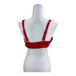 VADALALA Elegant Red Lace Bra Lace Detail Underwire Padded Bra Size 42 D Photo 11