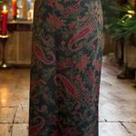 Nina Leonard VINTAGE LENNIE New York LNY Vintage-Inspired Fringed Skirt - Dark Academia Photo 0