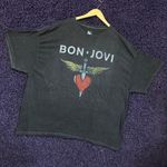 Bon Jovi Through the Heart Logo Pop Rock Band T-Shirt 3XL Photo 2