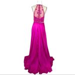 Mori Lee 2 Piece Fuchsia Embellished Prom Dress Formal Evening Gown Pink size 10 Photo 10