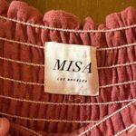 MISA Los Angeles pink ruffle off the shoulder mini dress Photo 5