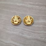 Vintage Clip On Earrings Stunning Gold Tone Statement Woven Design Stylish Photo 4