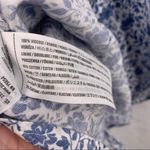 Hollister  blue floral off shoulder crochet trim XS Photo 4