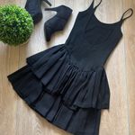 Hunter ’s Run Black Tiered Ruffle Dress Size 7/8 – Spaghetti Straps, Party Photo 1