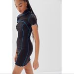 Urban Outfitters  Erin Contrast Stitch Mock Neck Mini Dress Photo 1