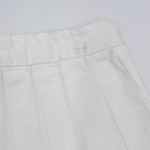 frame denim NEW Frame Pleated White Denim Tennis Skirt Preppy Cotton Mini Women's Size 27 Photo 12