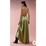 Free People Look Into The Sun Satin Cutouts Halter Gown Maxi Dress XL Photo 2