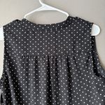 Vince Camuto  sz‎ S black white polka dot sleeveless blouse NWT Photo 2