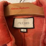 Alexis Pennie Velour Romper in Coral Orange Button-Up Romper Size Small Photo 3