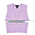 House of Harlow 1960 Lavender Purple Ribbed V Photo 3