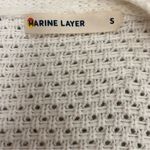 Marine layer White open knit cardigan sweater Photo 6