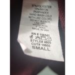 First Look Cowl Neck Tunic Top Pocket Elbow Patch Long Sleeve Small Purple Photo 3