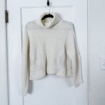 Cotton Candy LA | Turtleneck Ribbed Knit Sweater in Ivory White Size M/L Size M Photo 1