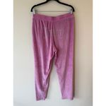 Juicy Couture Sleepwear Sweatpants Fleece Drawstring Pink Women's Size Medium Photo 3