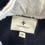 Tuckernuck Women’s Wool Blend Navy Rosemary Eyelet Knit Top Sweater Longsleeve M Blue Size M Photo 10
