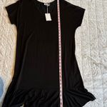 Ecru . Black Dress Ruffle Hem NEW Small Photo 2