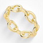 Evry Jewels Gold Chain Link Ring Size 6 Photo 0