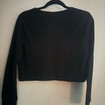 Wild Fable Black V-Neck Sweater with Green Shamrock Photo 2