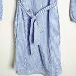 J. Crew Factory Blue/White Striped Tie Photo 4