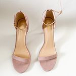 Lulus Strappy Heel Suede Sandals Blush Pink Size 9 Photo 1