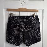 Fleo Women’s Booty Workout Patchwork Print Dance Shorts W1970 Sz L Black Size L Photo 3