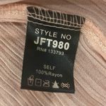 VICI Embroidered Crinkle Babydoll Top Womens M Pink Floral Peasant Cottagecore Photo 5