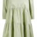 Moon River  Mini Bubble Sleeve Dress. Size M sage green Photo 0