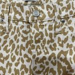 J. Crew Size 29 Jeans 10" High Rise Toothpick Animal Print Safari Leopard NEW Photo 4