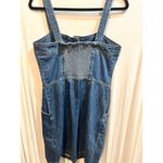 Levi's  Denim Dress Women's‎ Medium Button Front Sleeveless Jean Blue Photo 5
