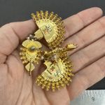 Beautiful Indian Pakistani Earrings/Wedding Peacock New Design Earrings Gold Photo 9