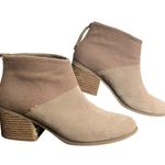 Toms  Boots Womens Size 10 Suede Block Heel Ankle Booties Zipper Casual Shoes Photo 0
